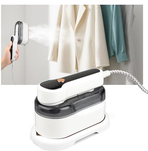 H8W8H Clothes Steamer,2-in-1 Handheld Steamer for Clothes, Garment Steamer for Wrinkle Removal,Travel Steamer with LCD Screen for Home, Office & Travel