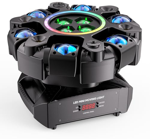 180W Lyre LED Beam RGBW Lumière de scène DMX Luminaires à tête rotative pour Disco Bars Club Mariage Noël Jeux de Lumiere