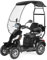 VELECO Seniorenmobil 4-Rad Elektromobil ElektroRoller FASTER 1000W (Schwarz mit Dach)