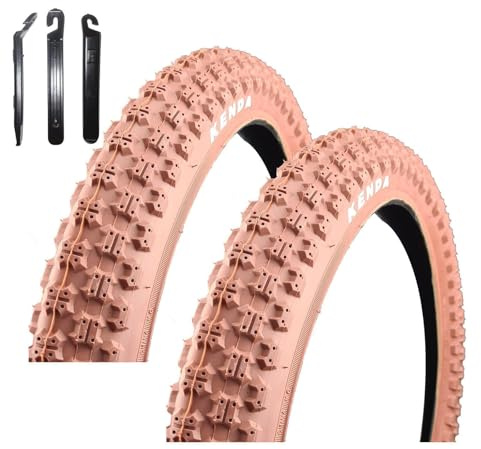 2 x Kenda K-51 BMX Fahrradreifen 20 x 2,25 (58-406) Braun inkl. Reifenheber