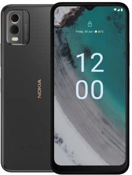 Nokia C32 6,5 Smartphone mit 3 Tagen Akkulaufzeit, 50/8MP Kameras, IP52 Zertifiziert, 3/64 GB Speicher, seitlicher Fingerabdrucksensor und Gesichtserkennung, Android 13 - Grau
