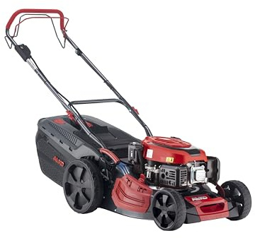 AL-KO Tondeuse à Gazon à Essence Comfort 46.4 SPED-A - Largeur de Coupe : 46 cm - Puissance du Moteur : 2,6 KW - 1 Vitesse à Roue arrière - Démarrage électrique - pour Surfaces jusqu'à 1400 m²