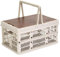Genérico Cajas De Almacenamiento Para Camping,Caja Plegable De Camping - Organizador Apilable Con Asas Y Tapa Para Uso En Exterior Coche Y Picnic