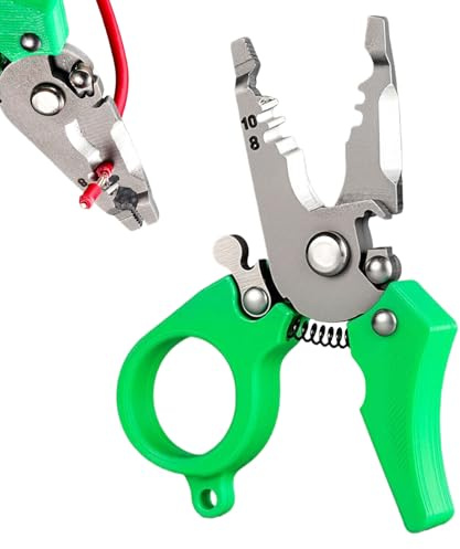 TYUKXJH Pelacables Eléctricos | Pelacables Multifunción Pequeño | Herramienta para Cortar Crimpar Pelar Cizallar Sujetar y Bobinar | Para Cable