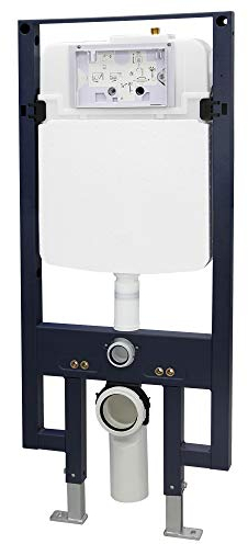 WC-Vorwandelement G3008 - Betätigungsplatte optional wählbar, Betätigungsplatte:Modell 4111 schwarz matt