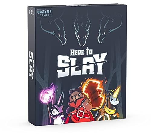Unstable Games Here to Slay Card Game - Fantasy Adventure Strategy Game for 2-6 Players, Ages 10 and Up - Family Game Night Card Game from the Creators of Unstable Unicorns