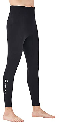Wetsuit Pants Women Men Neoprene Long Pants 2MM Diving Swimming Surfing Leggings, 3MM 1.5MM Swim Tights Pant Wetsuits Shorts Warm Sun Protection for Snorkeling Scuba Water Sports (2mm Men, XXXL)
