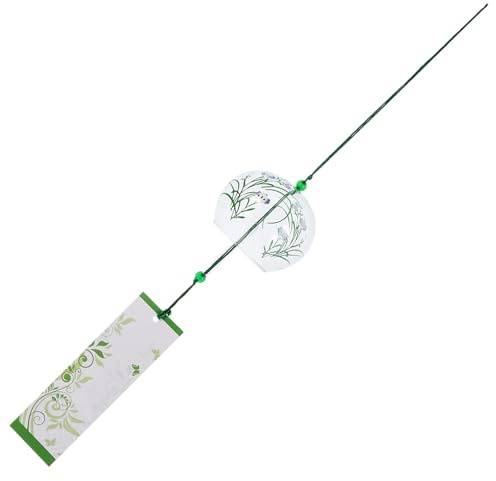 VALICLUD Japanische Windglocke Glas Garten Windspiele Wind Glocke Indoor Feng Shui Wind Chime Glücksbringer Autospiegel Glaskugel Anhänger für Auto Zuhause Balkon Terrassen Deko Fensterdeko