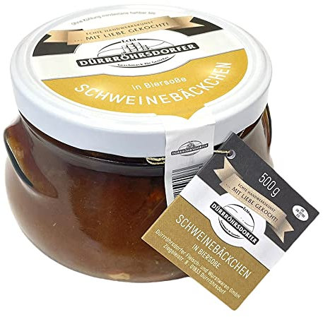 Dürrröhrsdorfer Schweinebäckchen in Biersauce, Tafelfertig, Fleischeinwaage: 250g (1 x 500g)