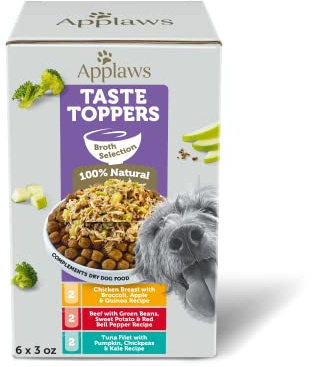 Applaws Taste Toppers Variety in Broth Wet Dog Food 6-Pack 3 oz Pouches