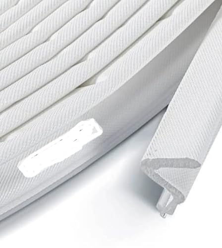 V Fensterdichtleiste Dichtungsband, Ausschnittmontage 6/10m für Türen und Fenster Zugluft/Ant Kollision/Schalldichter/Wasserdichter/Staubdicht Weiß (6M, White)