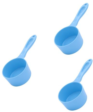 POPETPOP Lot De 3 Cuillères Doseuses pour Nourriture pour Chats Grand Manche Lavables Au Lave-Vaisselle pour Chiens Chats Et Oiseaux