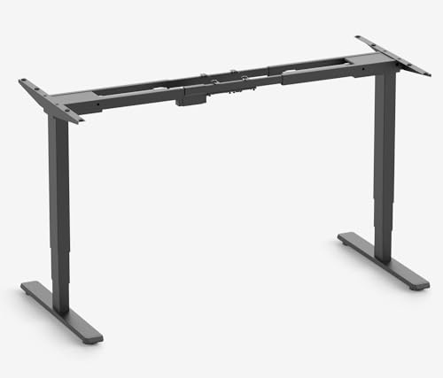 Ergolutions Höhenverstellbares Tischgestell – FOKUS elektrisch – 62–128 cm – für Tischplatten bis 160 cm – 5 Jahre Garantie