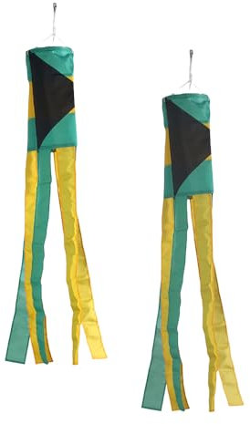 Bahamas Bahamian Flag WindSock 2 Pack Stripes Wind Socks For Yard And Garden Flag,Front Porch Hanging Waterproof Suitable For Every Season,40Inch.