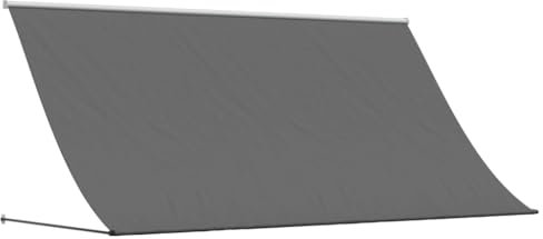 vidaXL Markise, Fallarmmarkise Einziehbar, Sonnenschutz für Terrasse Balkon Garten, Fenstermarkise Balkonmarkise, Anthrazit 300x150cm Stoff Stahl