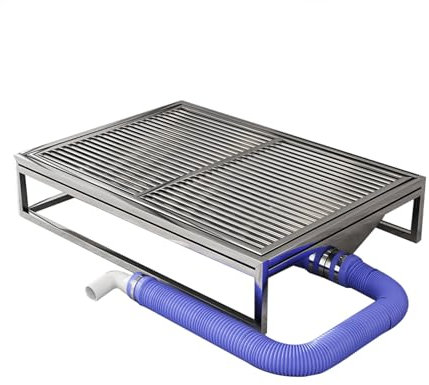 Edelstahl Hundetoilette Für Große Hunde Innenbereich Haustier Hundetöpfchen Indoor Hund Hundestreu Töpfchen Trainingstoilette (60X40cm/23.6X15.7in)