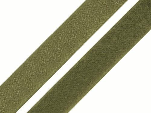 5 meter kardborrband för sömnad, kardborreband, band (mörk oliv, 50 mm bred – 5 meter)