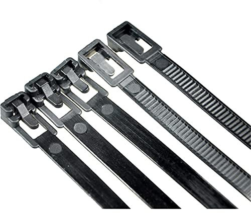 Colliers de câblage auto-verrouillables Zip, Colliers de serrage, colliers de serrage à glissière, colliers de serrage en nylon amovibles, peut se détacher, emballage réutilisable, collier de serrage