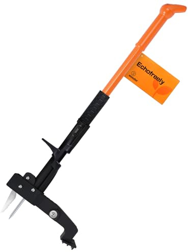 Echofreely Weed Puller Tool - Adjustable 35-46 Heavy Duty 4-Claw Stand-Up Weeder for Yard Weed Removal, Ergonomic Garden Tool with No Bending or Squatting Needed