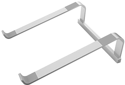NUOBESTY Supporto Pieghevole Per Laptop in Lega Di Alluminio Base Di Elevazione in Gel Di Silice Antiscivolo, Stabile Per Computer e Tablet, Adatto a Postazioni Di Lavoro e Studio