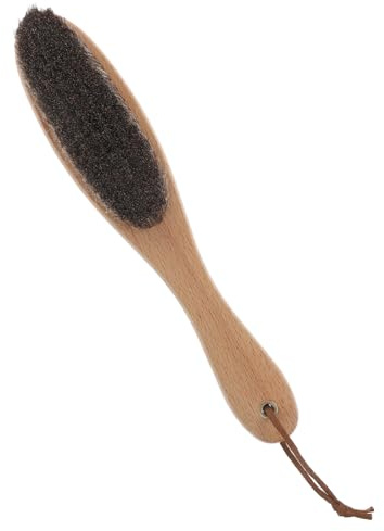 TOYANDONA Pferdemähnenbürste mit Weichen Rosshaarborsten und Holzgriff zur Effizienten Entfernung von Staub und Schmutz vom Fell für Fellreinigung im Freien
