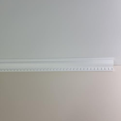 Premium GH34 Ceiling Coving Size 60x70mm | Decorative Georgian Cornice | Easy Install Crown Moulding 20 M | Paint-Ready Polystyrene Cornice | Waterproof Kitchen Bedroom Living Room | 10 Lengths