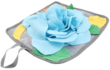 ANDRESLAD Kaninchen Schnüffelmatte aus Polar Fleece Waschbar Interaktives Foraging Stressreduktion und Fütterung Tragbare Nasenarbeit Matte für Haustiere Entspannend und Sicher