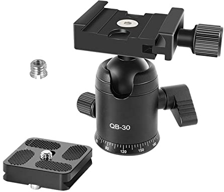 QB-30A Treppiedi Professionale Testa Della Macchina Fotografica Testa A Sfera Montaggio 360 °Panoramic-view Testa A Sfera Per DSLR Monopiede DSLR Fotocamera Monopiede Monopiede Montaggio Monopiede A