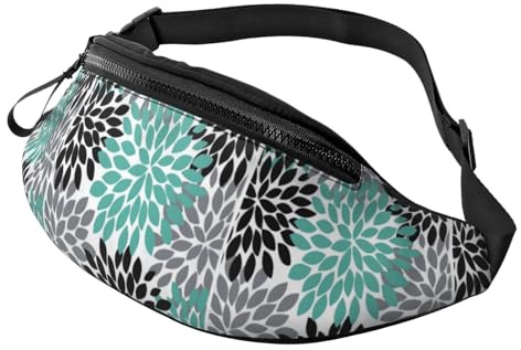 Dahlia Sac banane unisexe léger et élégant pour voyage, randonnée, cyclisme, course à pied