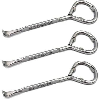 U.S. Speaker Stainless Steel Paint Can Opener – Wide Tip Paint Key with Bottle Opener – Heavy Duty Painter Tool for Opening Paint Lids (3)