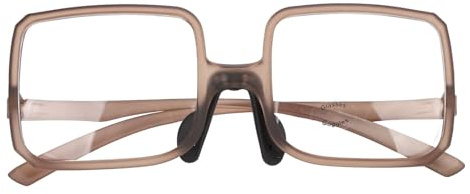 Kelawoly Billardbrille TR90 mit Verstellbaren Nasenpads, Weites Sichtfeld, Leichtgewichtige Sicherheitsbrille für Queue-Sportarten, Myopie-Brille Kompatibel (BROWN)
