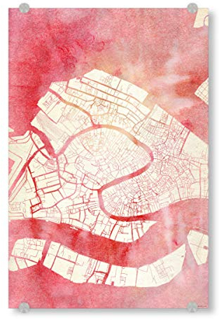 artboxONE Acrylglasbild 45x30 cm Städte Venedig Italien 3 Bild hinter Acrylglas - Bild städte städte Wasserfarbe