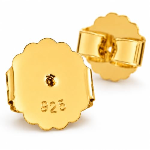 Verschlüsse für Ohrstecker gold groß Ohrmutter 10 mm Silber 925 Rückstecker