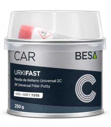 BESA Masilla Poliéster Universal 2C Gris Urkifast 250 Gr