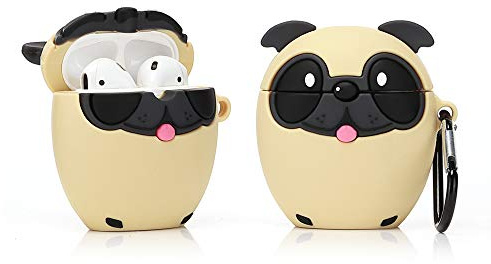 LEWOTE - Custodia Protettiva in Silicone per Airpods Apple 1 e 2 [Serie di Animali] (Bago)