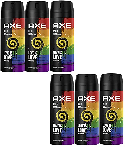 6er Pack - AXE Unisex Deodorant/Bodyspray Love is Love Limited Edition - 150ml