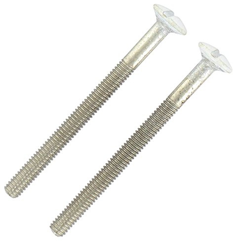 Visserie pour poignée de porte DT 2000 - Acier blanc - 2 vis relieuses + 2 douilles