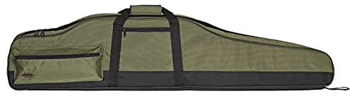 AKAH Büchsenfutteral 'Jagdglück' - Gepolstertes Gewehrfutteral 126cm - Transporttasche für Waffen gepolstert mit Seitentasche