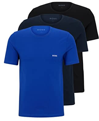 BOSS Hommes TShirtRN 3P Classic Lot de Trois t-Shirts en Jersey de Coton