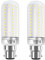 HZSANUE LED Maíz Bombilla 32W,B22 Bayoneta Cap Bombillas LED, 240W Incandescente Bombilla Equivalentes, 6000K Blanco Frío, 3600lm, 2 Pack