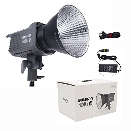 Aputure Amaran 100d S Bowens Mount LED Video Studio Light 100W 5600k Daylight with Bluetooth App Control for Interviews, Portrait Photography, Video Production