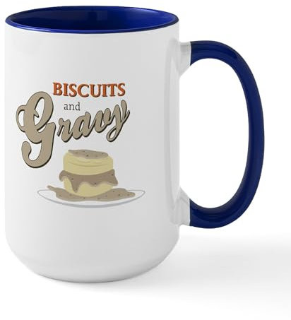 CafePress Biscuits & Gravy Mugs 15 oz (444 ml) Ceramic Coffee Mug