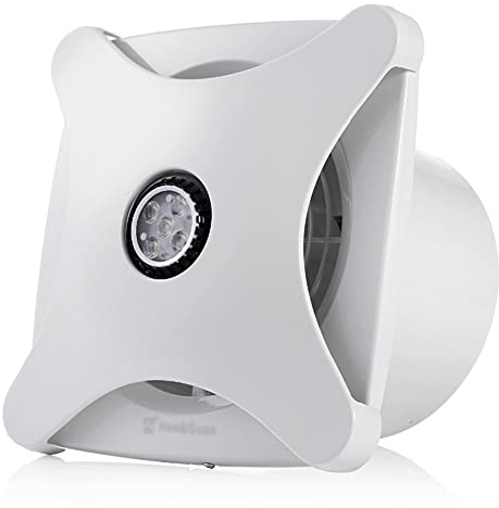 CAZARU Extractor de Aire silencioso de 6 Pulgadas para baño, Cocina, Ventana de ventilación, Techo, Montaje en Pared, Extractor de Aire, Ventilador de conducto en línea