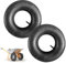 Abiemuce 2 PCS 4.10/3.50-4 Pollici Tubo per Ruota Carriola, Camera D'aria per Pneumatici, Tubo per Camion con Sacco, Tubo Flessibile per Carrelli a Mano, Carriole, Tosaerba, Ruota per Camion con Sacco