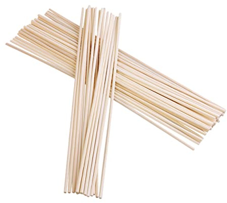 Cabilock 30 Stück Rattan Duftstäbchen Natürlich 3mm X 25cm Porös Aroma Diffusorstäbchen für Ätherische Öle Raumduft Wohnzimmer Küche Badezimmer