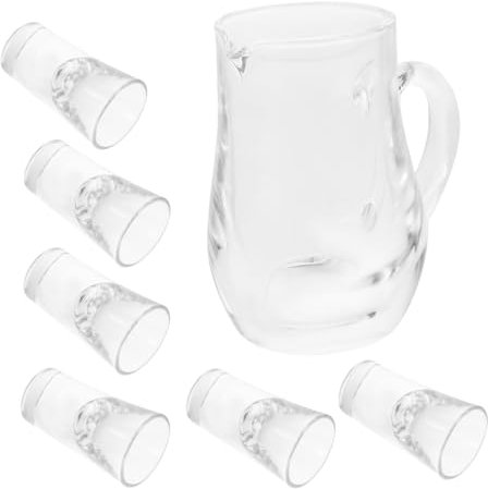 MAGICLULU 1 Jeu Ensemble de verres à vin blanc carafe pour carafe avec verres verre vin personnalisé verre de vin personnalisé carafe à vin portable pichet à eau réutilisable Ménage