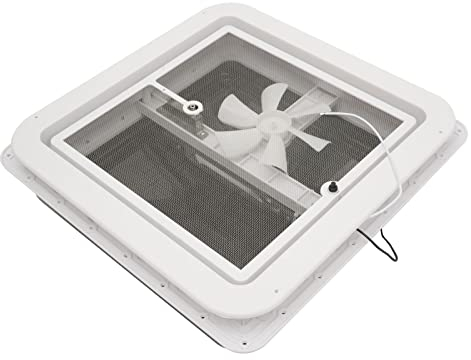 KiwiHood Dachfenster 42 x 42 cm Dachluke Skylight Mehrzweckfenster Dachluke Wohnwagen Camping Dachfenster mit Moskitonetz, Top Hung für Wohnwagen Wohnmobile Boot