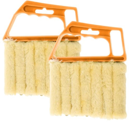 2 spazzole per tende, spolverino per la pulizia delle tende, strumento per la rimozione della polvere, spazzola per la pulizia della polvere