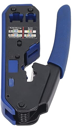 Kit d'outils de Sertissage RJ45, Kit d'outils de Sertissage RJ45, Pince à Sertir Ethernet Cat5e Cat6 Cat6a, Mini Pince à Dénuder, Kit de Pinces Coupe-fil, Pinces à Sertir