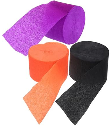 Hohopeti 3rollen Papier Für Partydeko Ballonpapierband Und Papierschlangen Aus Krepppapier Als Dekorationen Für Festivalfächer Und Eventbedarf